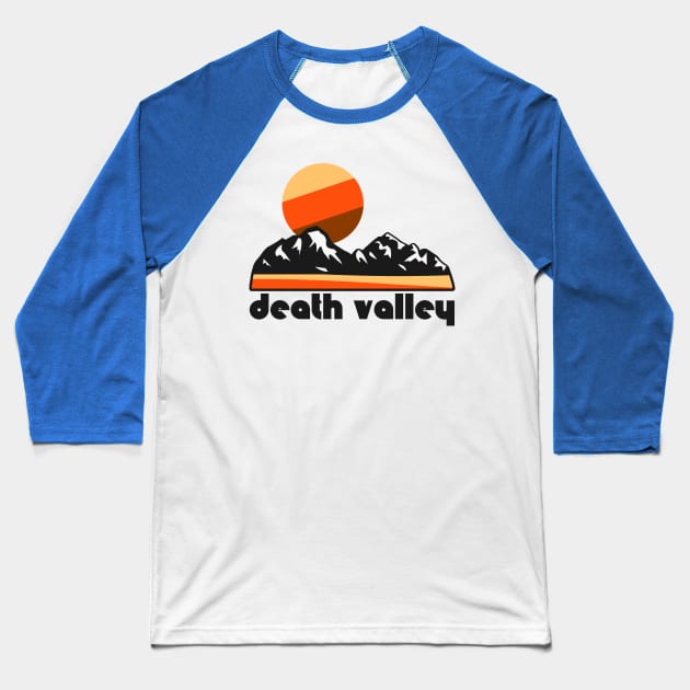 Retro Death Valley ))(( Tourist Souvenir National Park Design Baseball T-Shirt by darklordpug